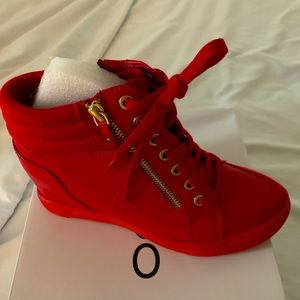 NEW ALDO red sneakers